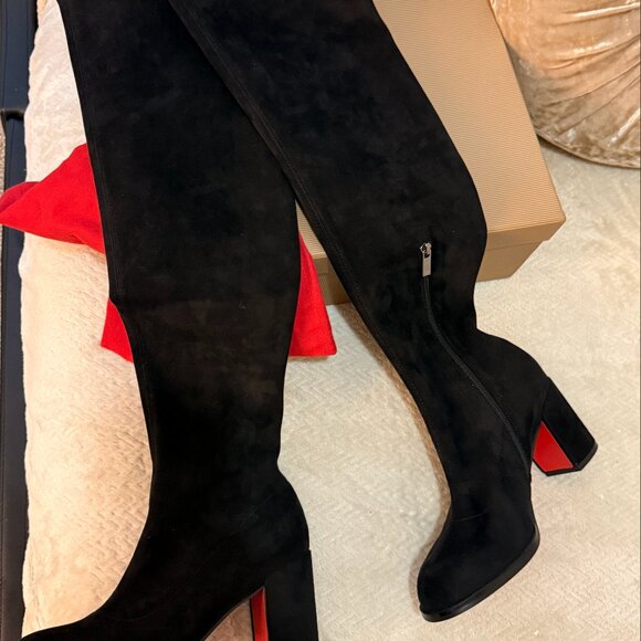 Suede Over the knee Boot - Mini Heel Dup3 LB - Picture 5 of 8